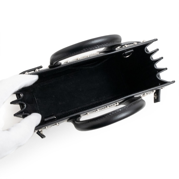 SAINT LAURENT PARIS Nano Studs 2WAY Shoulder Handbag Black - Picture 3 of 10